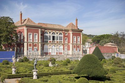 The palace seen from the gardens by Unbekannt Unbekannt
